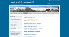 Desktop Screenshot of medicarepdf.info